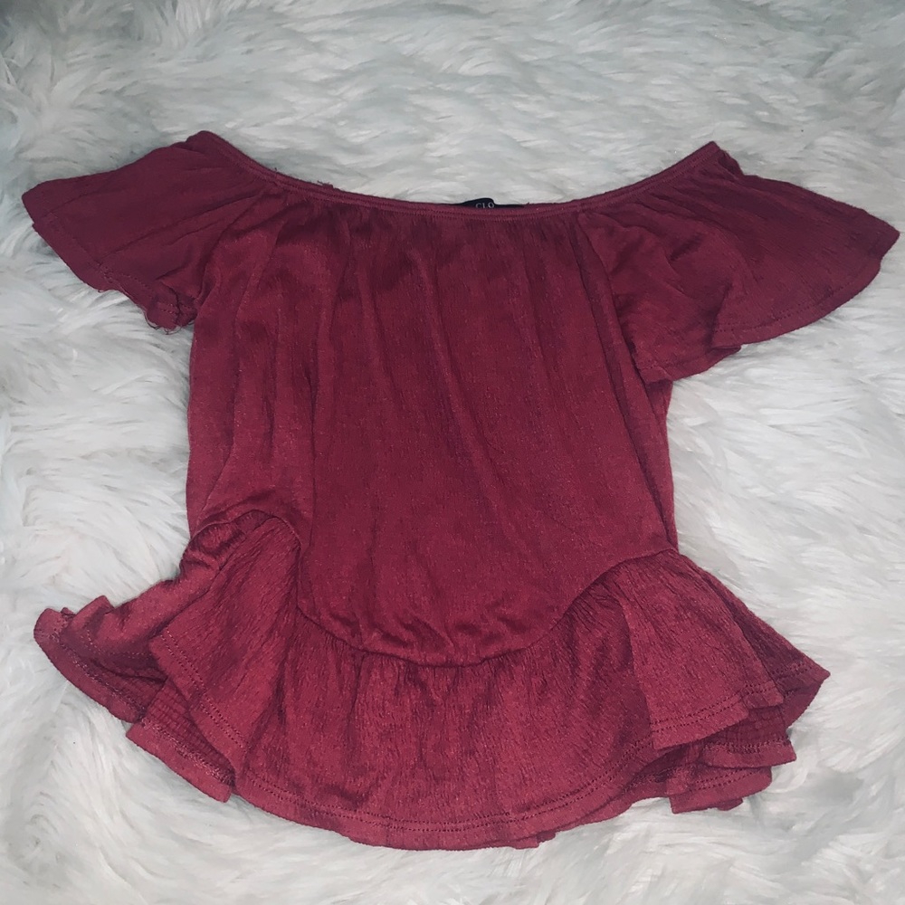Rose Pink Off Shoulder Top